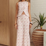 Weekend High Maxi Skirt Print Rose