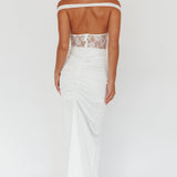 Tillie Lace Bodice Maxi Dress White