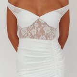 Tillie Lace Bodice Maxi Dress White