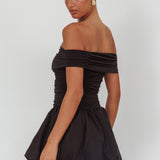 Dalayla Off-Shoulder Mini Dress Black