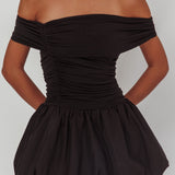 Dalayla Off-Shoulder Mini Dress Black