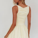 Dalayla Sleeveless Balloon Skirt Mini Dress Butter