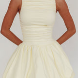 Dalayla Sleeveless Balloon Skirt Mini Dress Butter