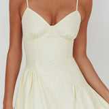 Honey Baby Diagonal Waist Maxi Dress Butter