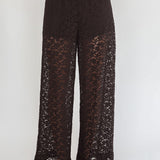 Canyons Wide Leg Pants Lace Black