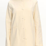 Vikki Round Neck Structured Top Butter