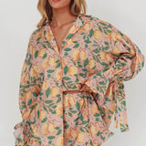 Telling Secrets Frill Trim Shorts Lemon