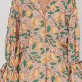 Telling Secrets Tied Cuff Top Lemon