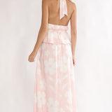 Under The Moons A-Line Maxi Skirt Floral