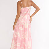 Lysette Pintuck Pleat Maxi Dress Floral