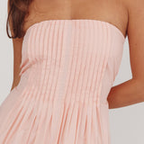 Deisa Pintuck Pleat Maxi Dress Cheek