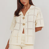 Sailor Knit Shorts Cream