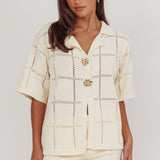 Sailor Knit Shorts Cream
