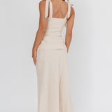 Post It Mid-Rise Maxi Skirt Cream