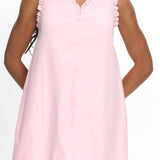 Marava Frill Trim Baby Doll Mini Dress Rosewater