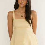 Marcelline Square Neckline Top Apricot