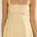 Marcelline Square Neckline Top Apricot