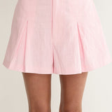 Florrie Box Pleat Pocket Shorts Rosewater