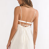 Tamora Tied Back Mini Dress Desert Print