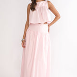 Starlina Wide Waistband Maxi Skirt Rosewater