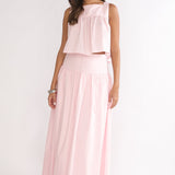 Starlina Wide Waistband Maxi Skirt Rosewater