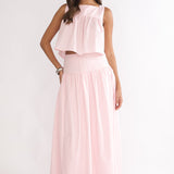 Starlina Wide Waistband Maxi Skirt Rosewater