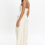 Tilah Drawstring Balloon Pants Cream