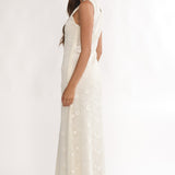 Kensi Sleeveless Crochet Maxi Dress Oat