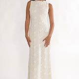 Kensi Sleeveless Crochet Maxi Dress Oat