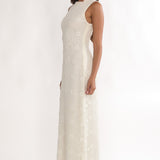 Kensi Sleeveless Crochet Maxi Dress Oat