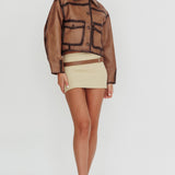 December Front Pocket Jacket Brown