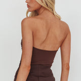 Ulani Gold Buckle Bodysuit Coffee