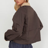 Halona Snap Button Pocket Jacket Charcoal